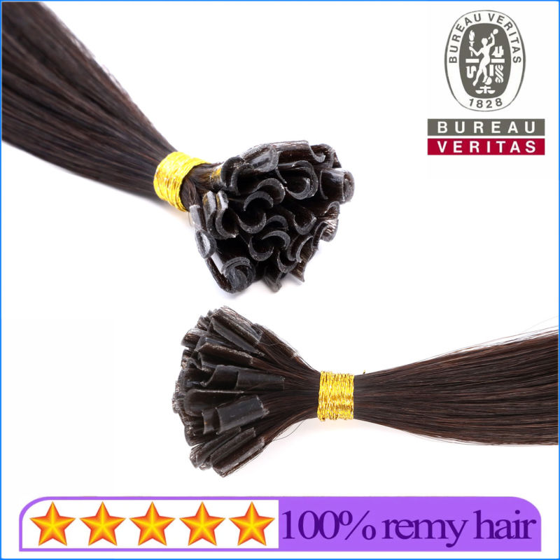 Silk Straight Natural Long 20inch Remy Human Virgin Hair Extension U Tip Hair