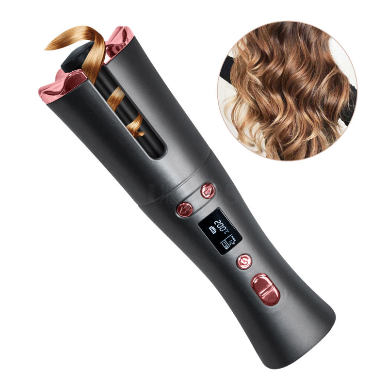 2021 Portable USB Electric Wireless Automatic Rotating Cordless Hair Curler