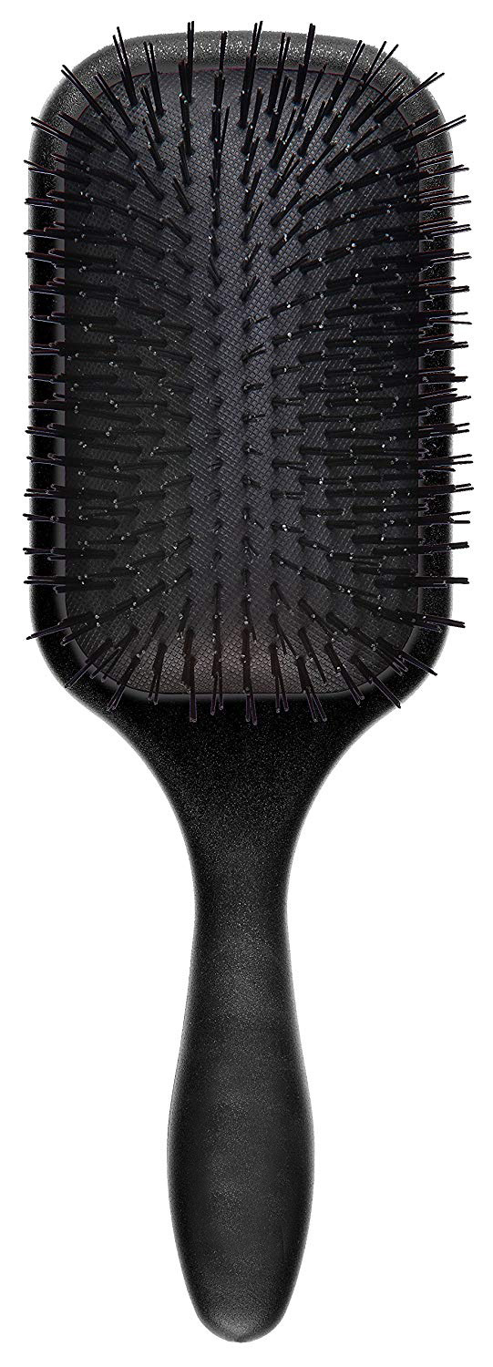 Premium Quality Straight & Smooth Paddle Hair Brush, Detangling Brush for Men and Women, Great on Wet or Dry Hair (BLACK)