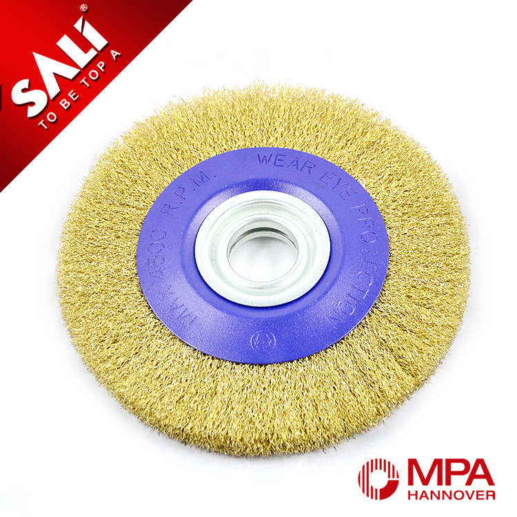 4 Inch Crimped Circular Wire Brush for Grinding Metal