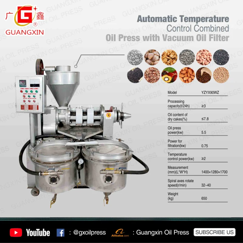 Guangxin Automatic Combined Coconut Oil Expeller Price