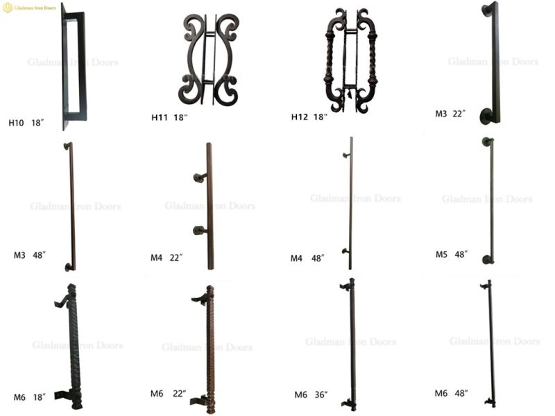 Professional Metal New Design Entry Wrought Iron Doors for Home