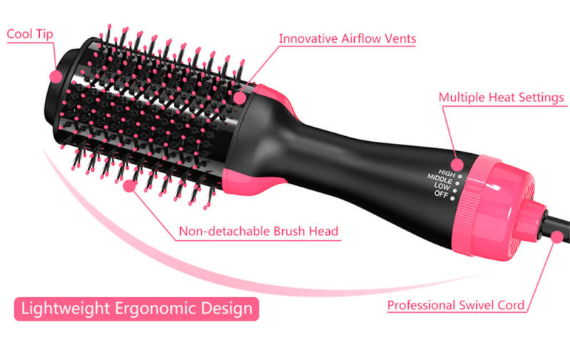 Amazon Hot Selling Multifunctional Hair Dryer Brush for Short Hair
