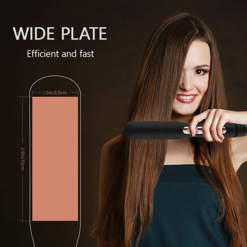 LCD Wholesale Titanium Flat Iron Hair Straightener Curling Iron