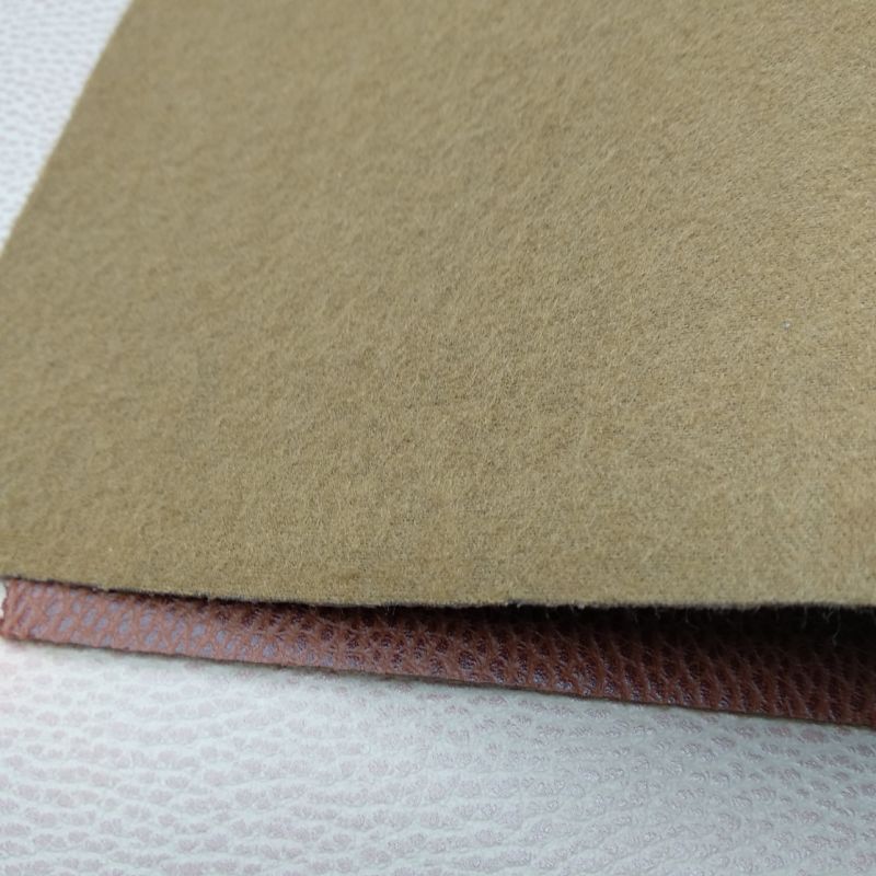 Bush Backing Artificial Synthetic Faux PVC Leather for Lugage /Hand Bag-Wj511