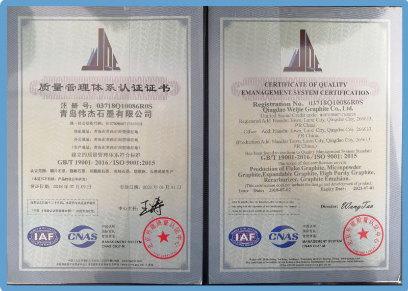 Chinese Suppliers Natural Flake Graphite for Graphite Coating