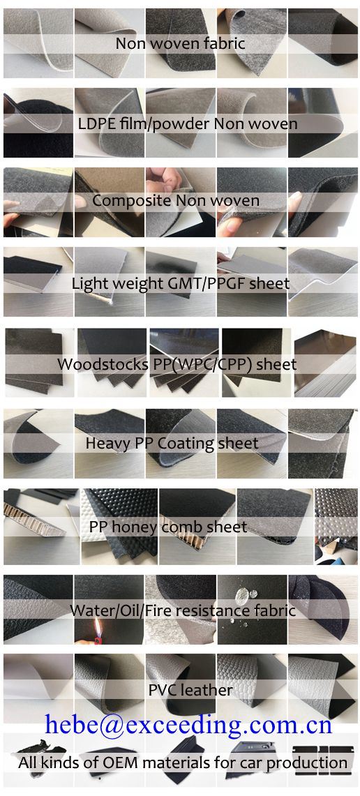 Nonwoven Felt Fleece with EVA EPDM for Auto Parts