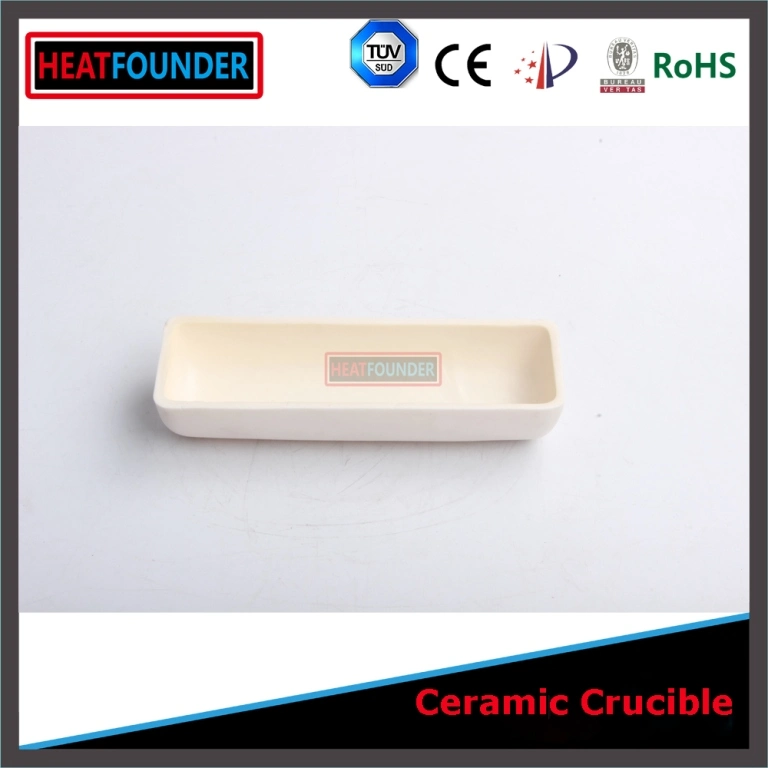 Ceramic Boat Crucible Fire Clay Crucible Metallurgy Crucible