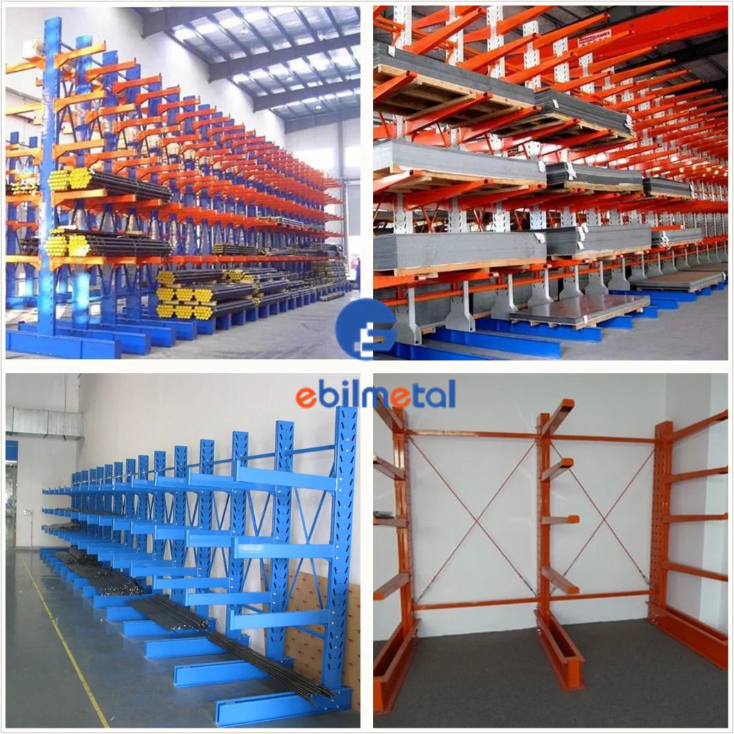 Q235 Cold Steel Metal Plate Cantilever Racking for Cold Store