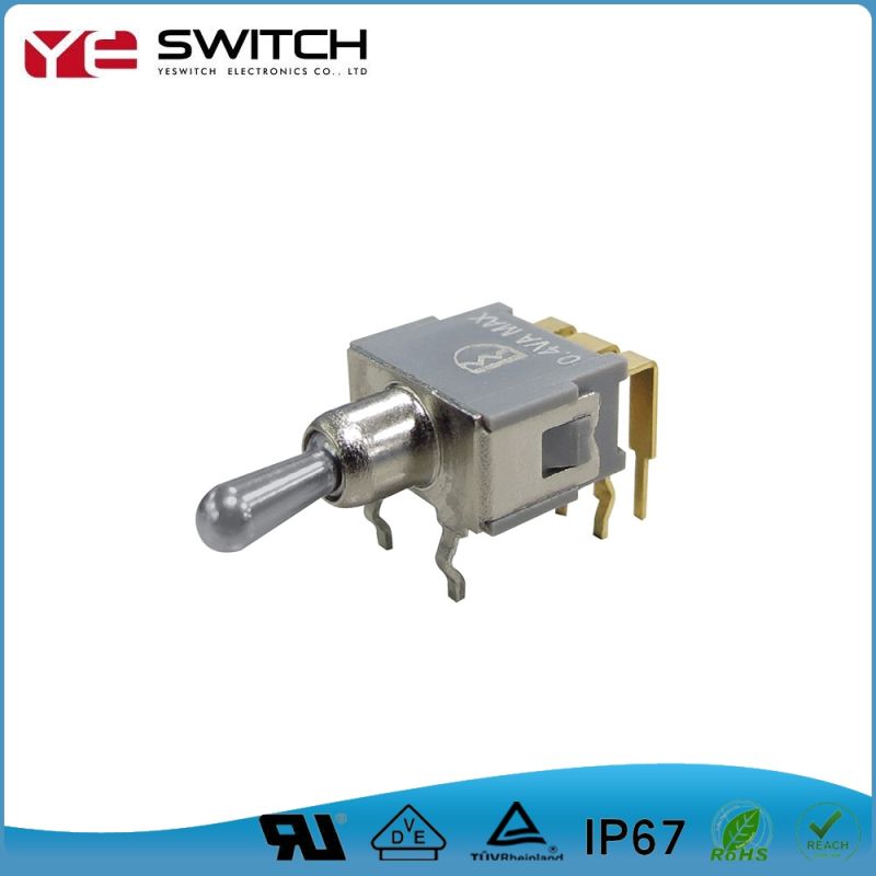 Gold Contact Reset Double Pole Toggle Switch for Household Applications