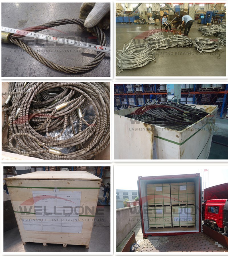 High Strength Carbon Fiber Steel Wire Rope Assembly with Terminals