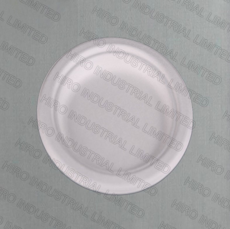 10 Inch Compartment Round Bagasse Plate with Eco-Friendly Biodegradable Sugarcane