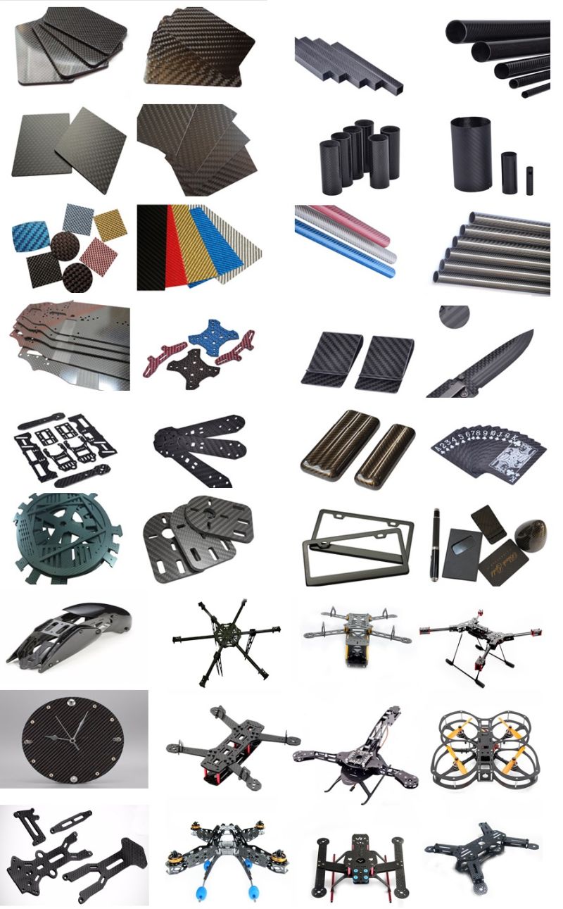 0.5-60mm Thickness Glossy Carbon Fiber Sheet Plate