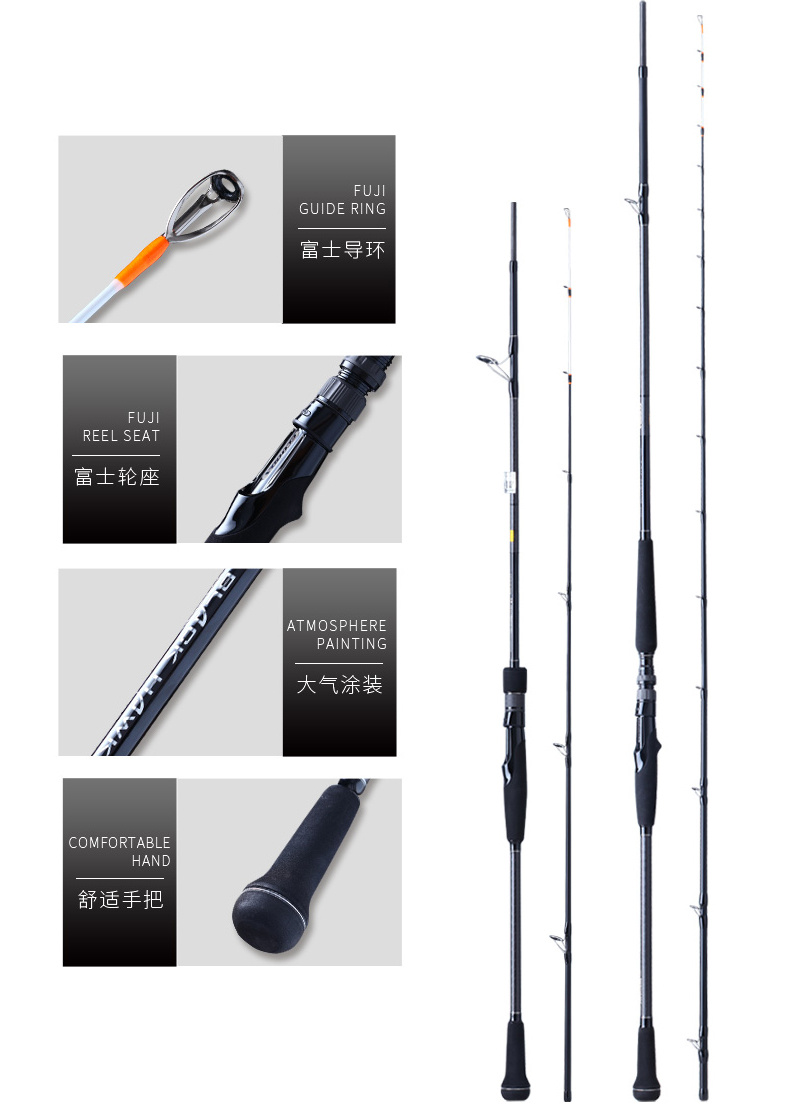 Toray Carbon Cloth Offshore Boat Fishing Ecooda Fishing Rod