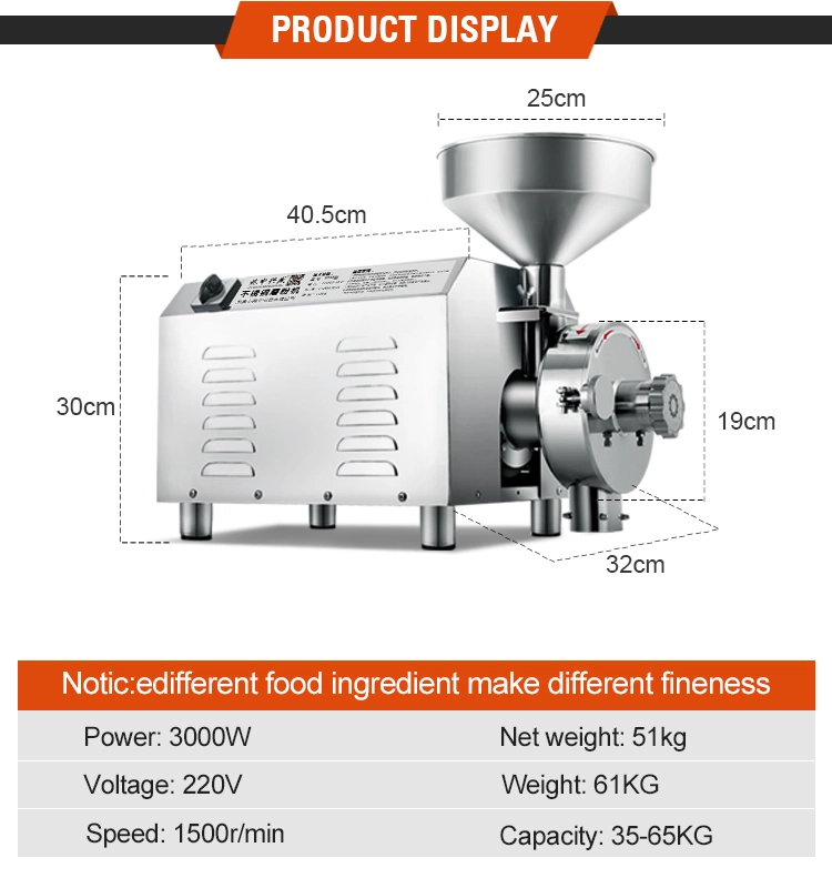 New Machine for Small Business Superfine High Speed Laboratory Disintegrator Flour Mill Machinery