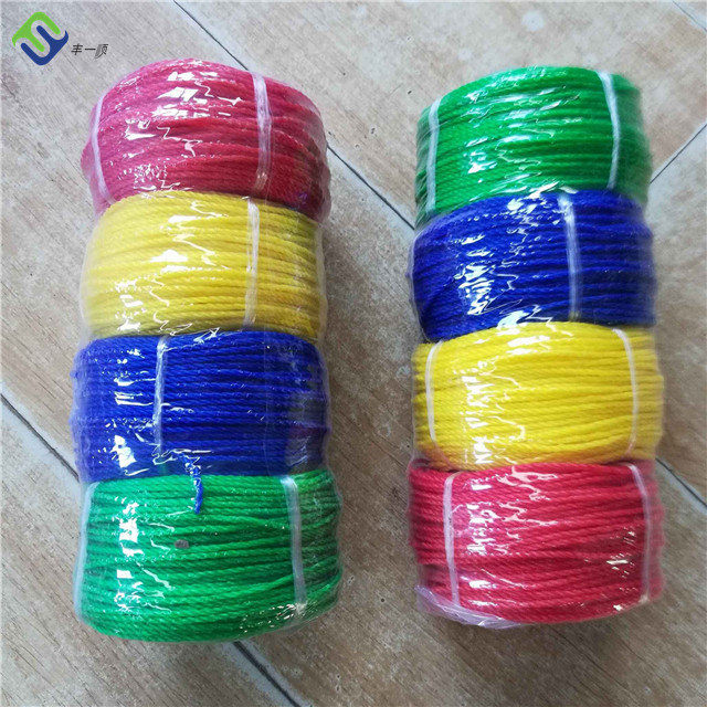 Manufacturers 3 Strand 4 Strand Twisted Polyethylene Ropes HDPE Plastisc Ropes PE Ropes
