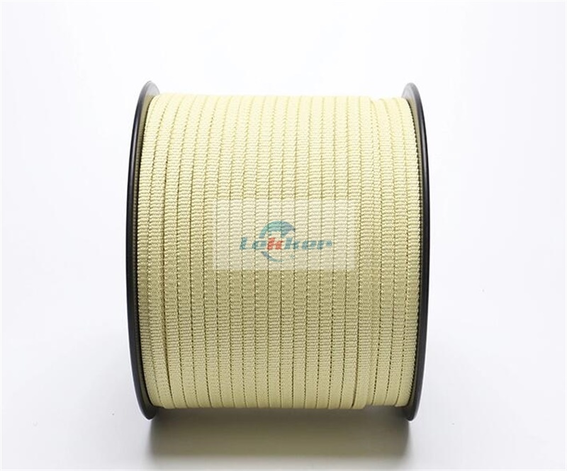 Heat Resistant Square Aramid Ropes, High Temperature Resistant Aramid Roller Ropes, Yellow Aramid Roller Ropes for Sale