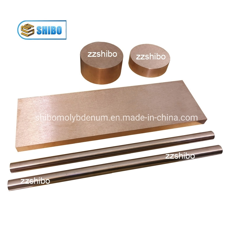 Polished Tungsten Copper Alloy Plates and Rods