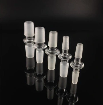 Glass Adapter Male18.8mm to Male 14.4mm Accessorries Smoking Glass Water Pipe Ground Joints