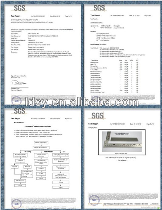 Die Cut Plastic OEM Rigid PVC PP PE Plastic Sheet