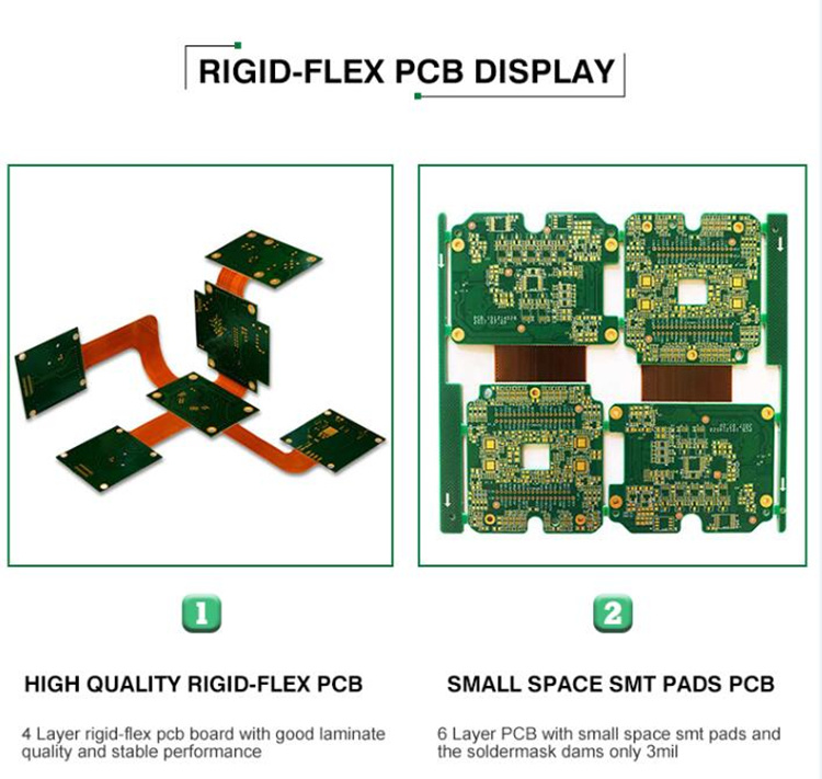 Multilayer Rigid-Flexible PCB Rigid-Flex Board Manufacturer From Shenzhen