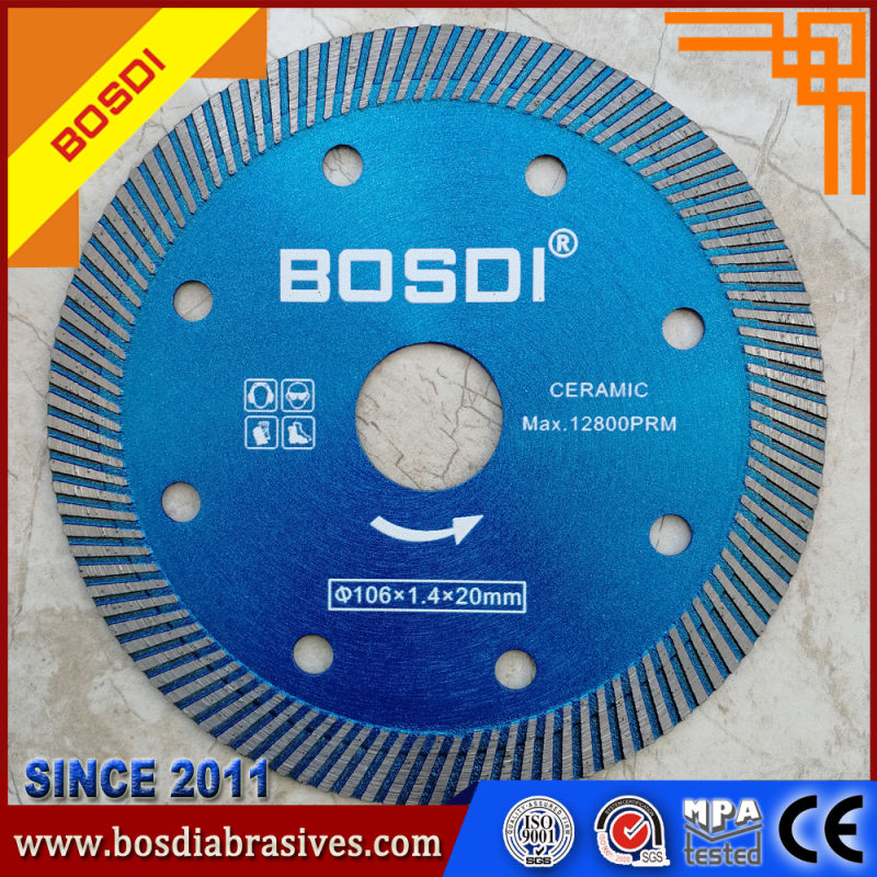 Diamond Cutting Wheel/Disc, Cutting Disc, Saw Blade Used for Ceramics, Concrete, Precast Slab 106X1.4X8X20 mm Dry Cutting&Wet Cutting