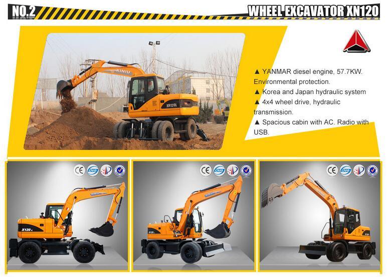 Rhinoceros Sugarcane Loader Sugar Cane Loader Wheel Excavator for Sale 8ton 12ton