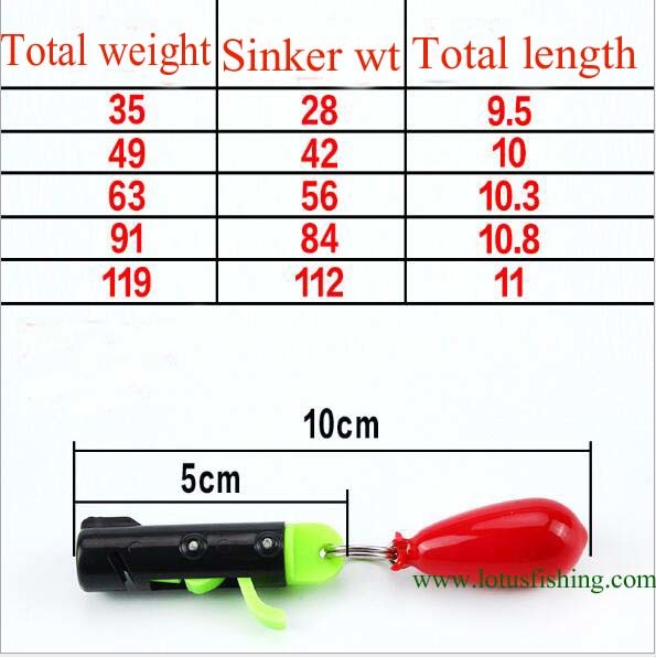 New Design Leader Sinker Fishing Sinker Faster Leader Sinker Ochre Lead Sinker