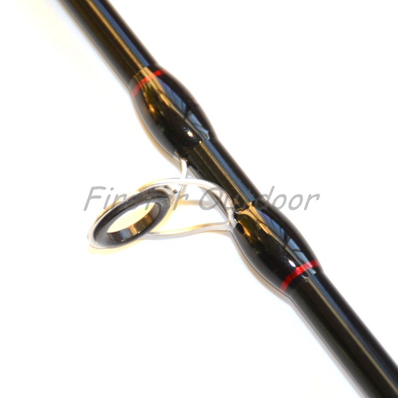 Czcr05 Graphite 2 Piece 2.10m Gloss Black Spincasting Fishing Rod