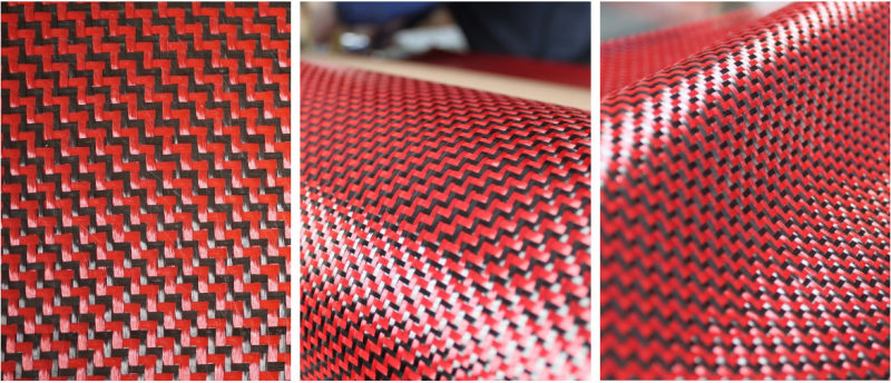 3K Colored Carbon Fiber Carbon Kevlar-Carbon Hybrid Fabric