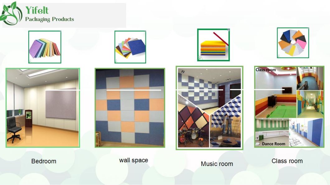 100% Polyester Felt Sound-Absorbing Board Sound Insulation Board KTV Piano Home Theater Studio Nursery