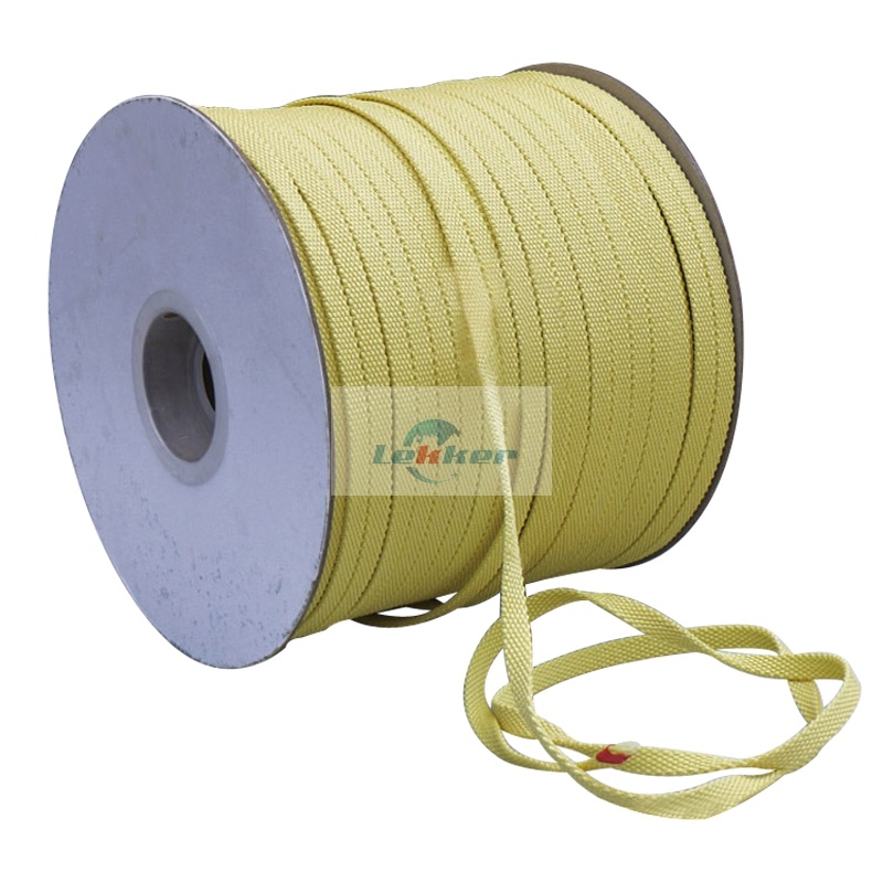 Heat Resistant Square Aramid Ropes, High Temperature Resistant Aramid Roller Ropes, Yellow Aramid Roller Ropes for Sale