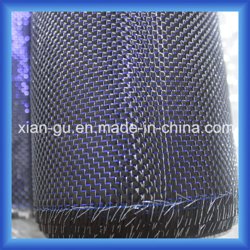 Gemstone Blue Silk Silver Silk Carbon Fiber Cloth