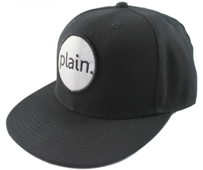 6 Panel Popular Felt Patch Embroidery Snapback Custom Flat Cap and Hat