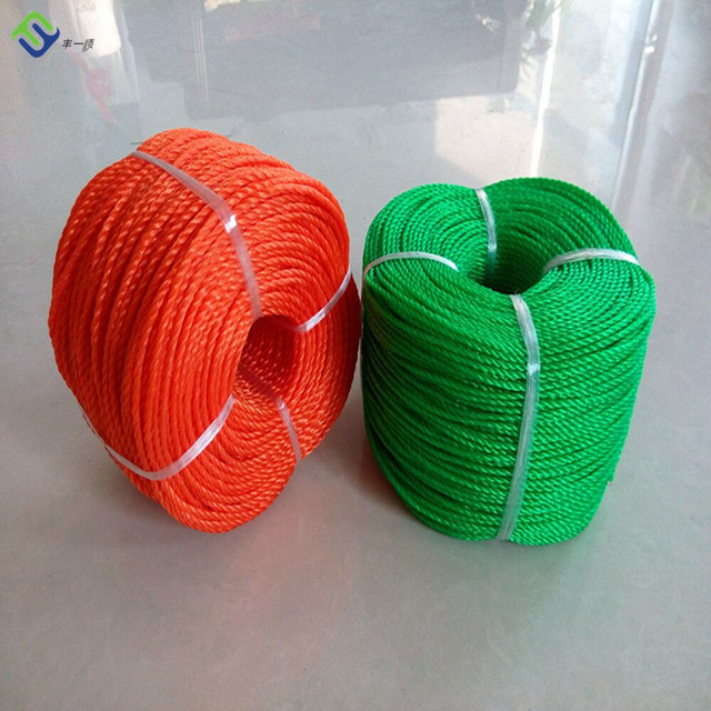 Manufacturers 3 Strand 4 Strand Twisted Polyethylene Ropes HDPE Plastisc Ropes PE Ropes
