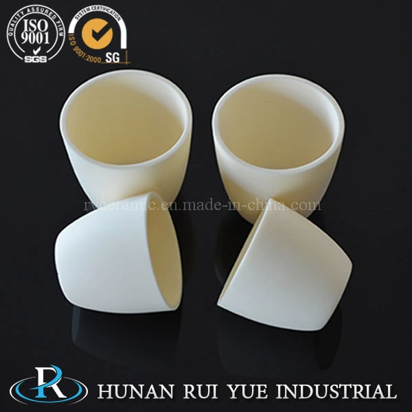 High Density Ceramic Crucible Alumina Ceramic Crucible for Metal Processing