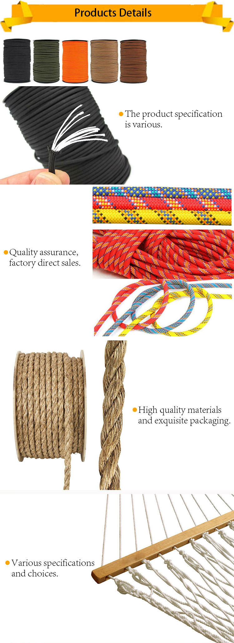 High Strength 4 Strand Natural Mooring Jute Rope