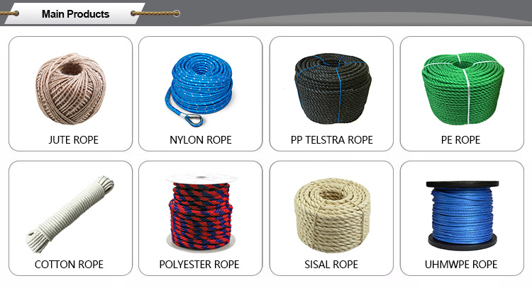 High Quality Yacht Braided 8 Strand Nylon Mooring Marine Rope