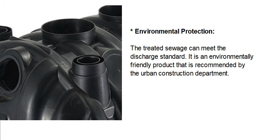 Home Biogas Plastic Digester Basement Sewage Septic Tank