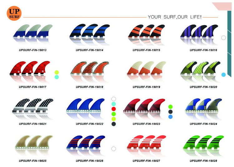Fcs Carbon Fiberglass Honeycomb Surfboard Fin for Surfing