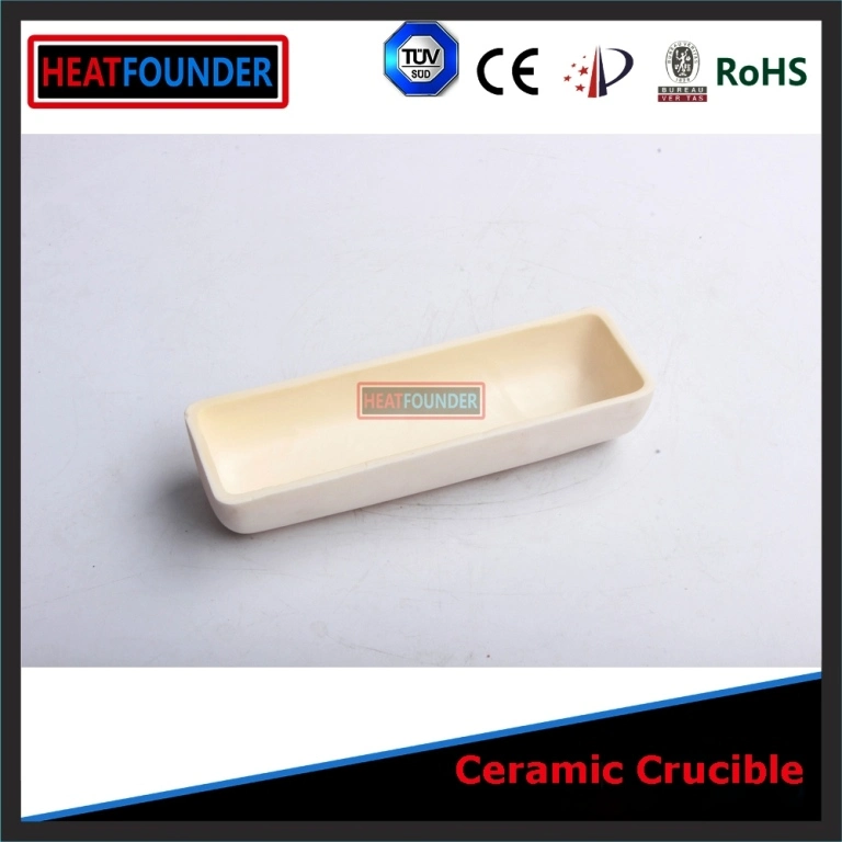 Ceramic Boat Crucible Fire Clay Crucible Metallurgy Crucible