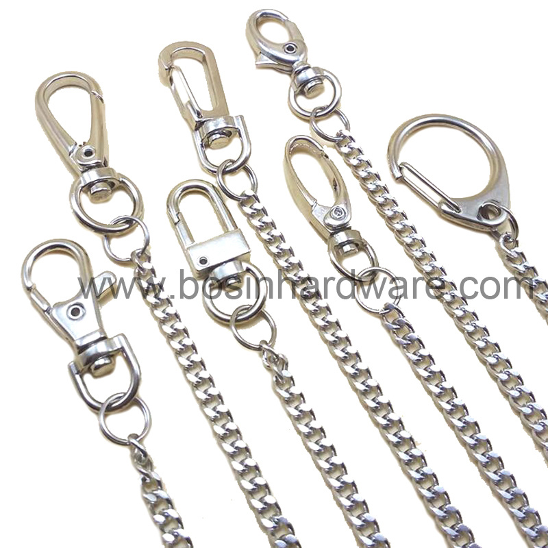 Metal 32mm Key Fob Hardware with Split Ring