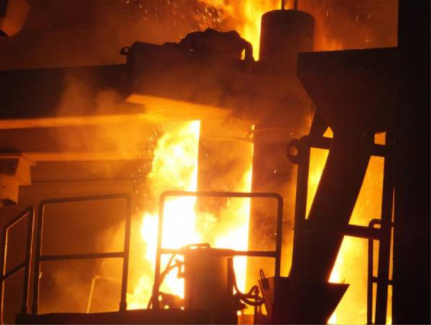 Graphite Electrode in Lf Refining Furnace