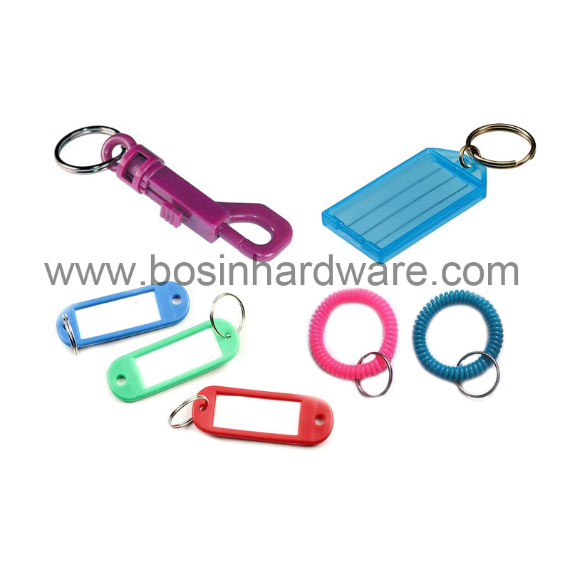 Metal 32mm Key Fob Hardware with Split Ring