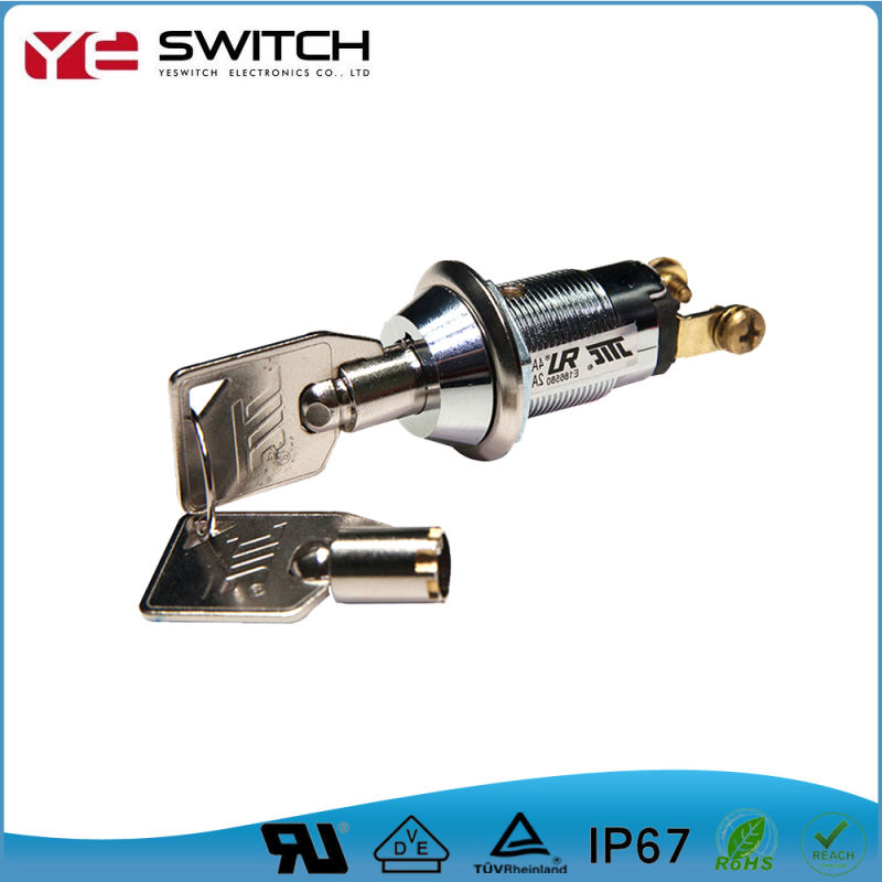 Locking Electronic off on Double Pole Key Lock Switch