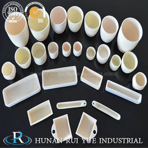 High Density Ceramic Crucible Alumina Ceramic Crucible for Metal Processing