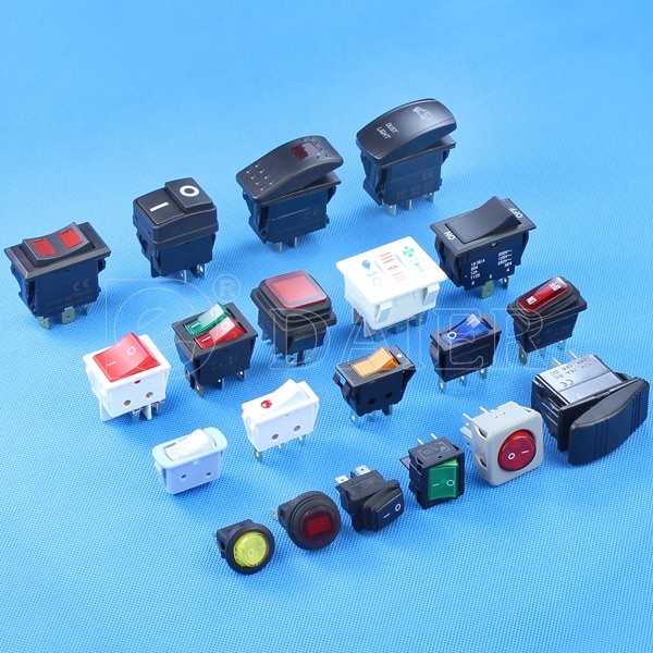 10A 125VAC Double Pole 4 Pin Rocker Switch on off