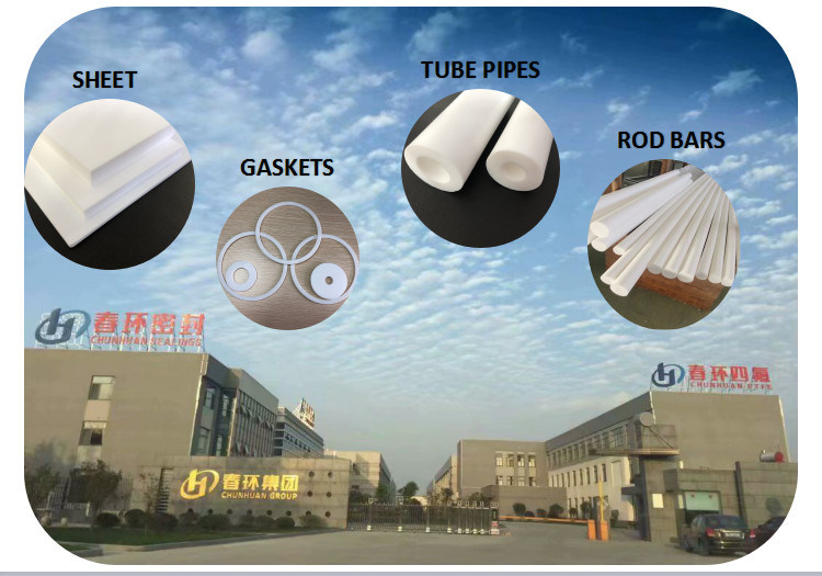 Glass Fiber/Carbon/Graphite/Molybdenum Disulfide/Polybenzoate/Bronze Filled PTFE Molded Rod/Bar/Tube