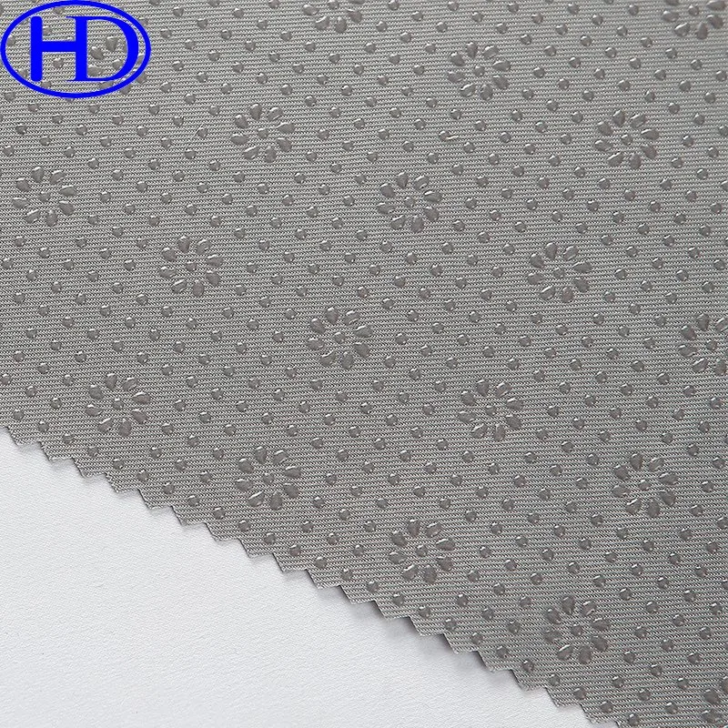 High Quality Custom 100% Polyester Non Slip Bubble DOT Anti Slip Fabric
