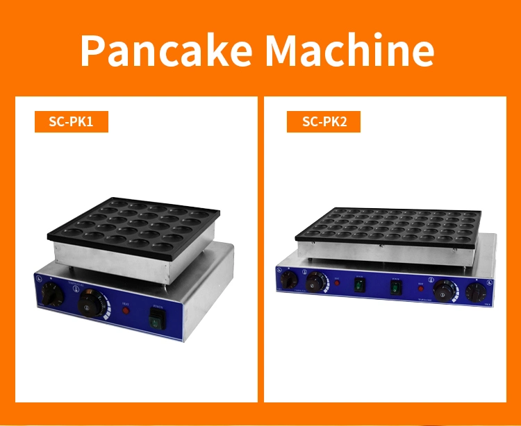 50 Holes Pancake Machine Pancake Pie Waffle Maker Commercial Using